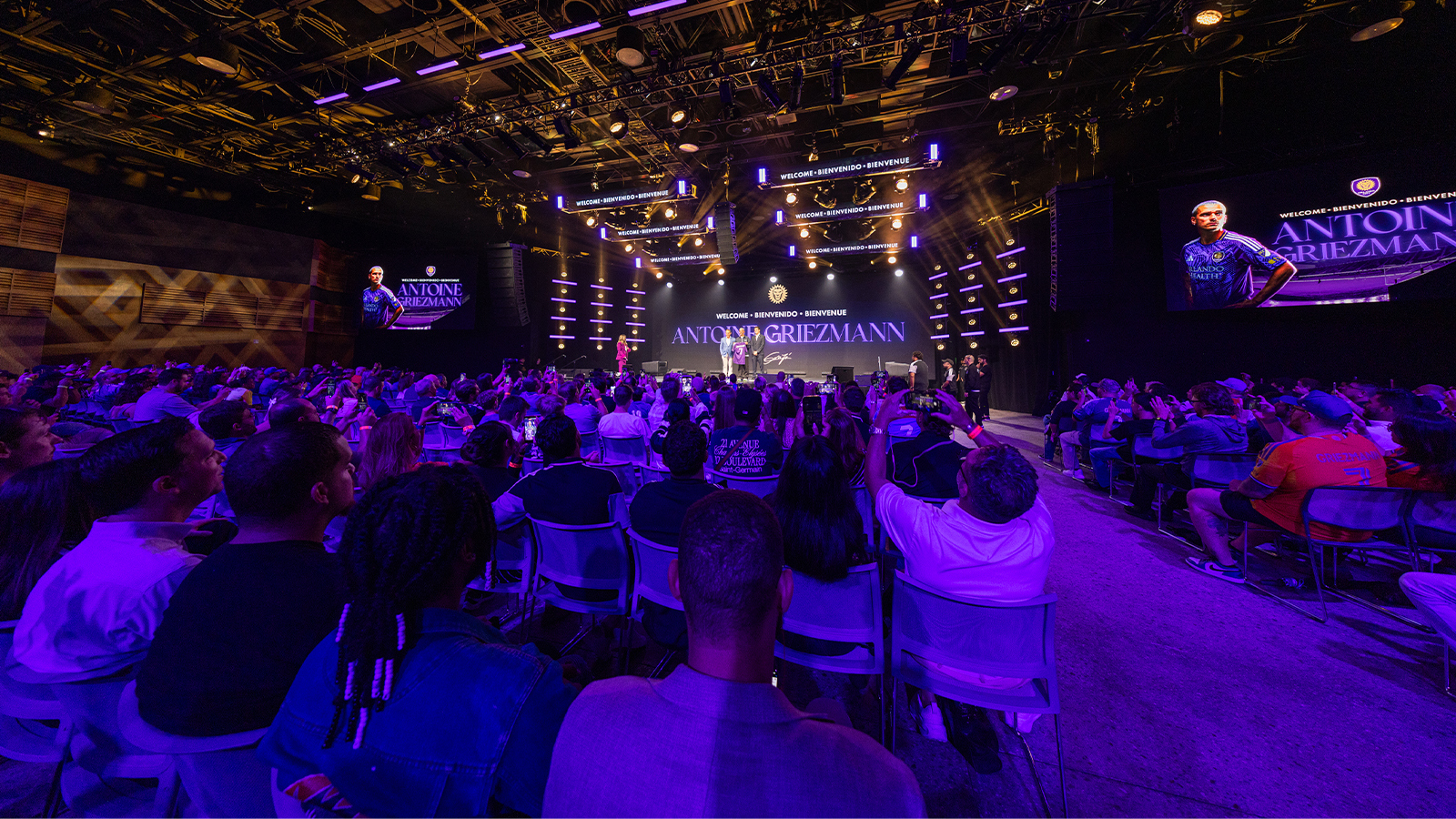 Orlando City SC promove evento de imprensa com Antoine Griezmann na Full Sail