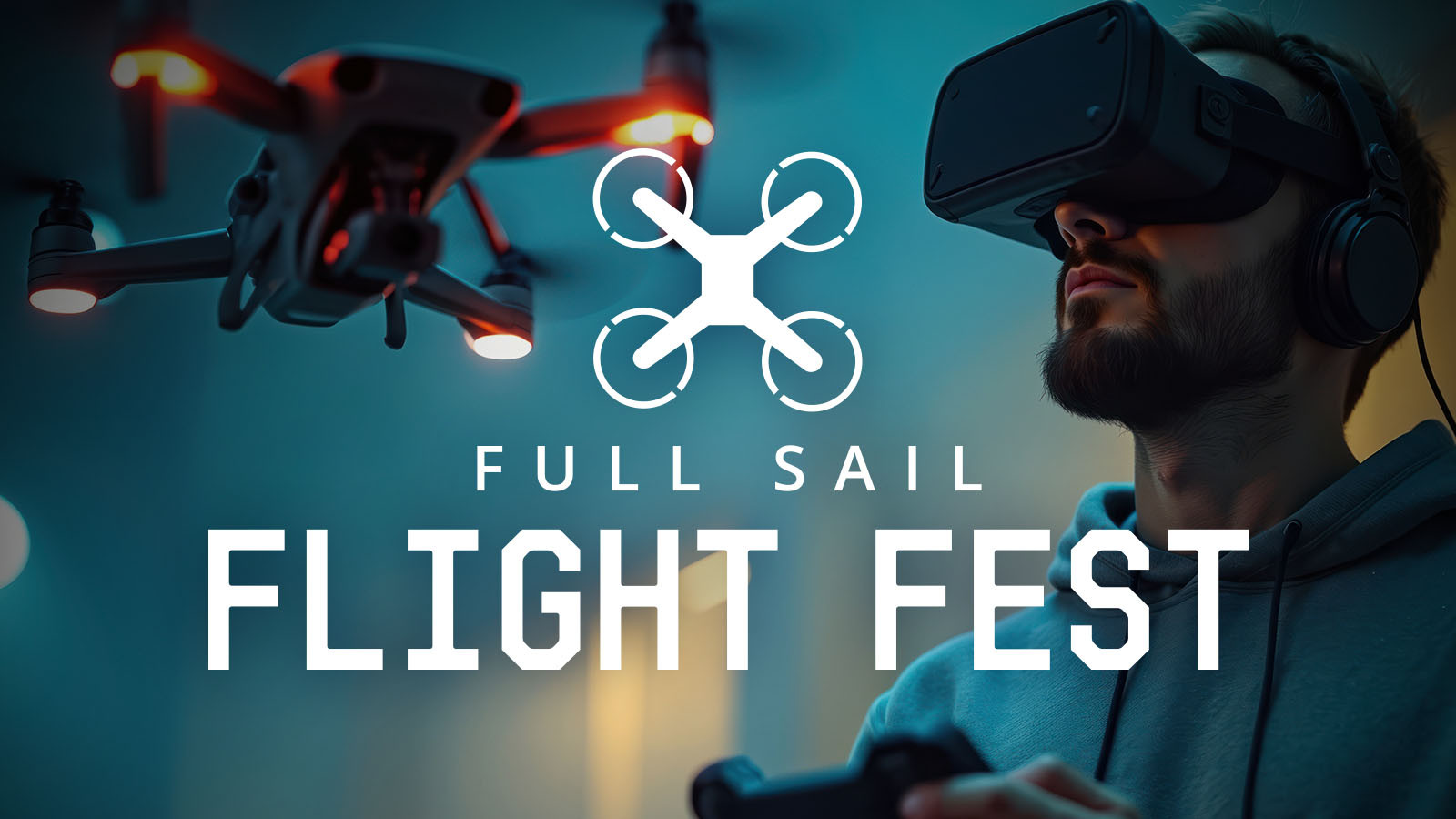 Estudantes exploram a tecnologia de drones no Flight Fest da Full Sail